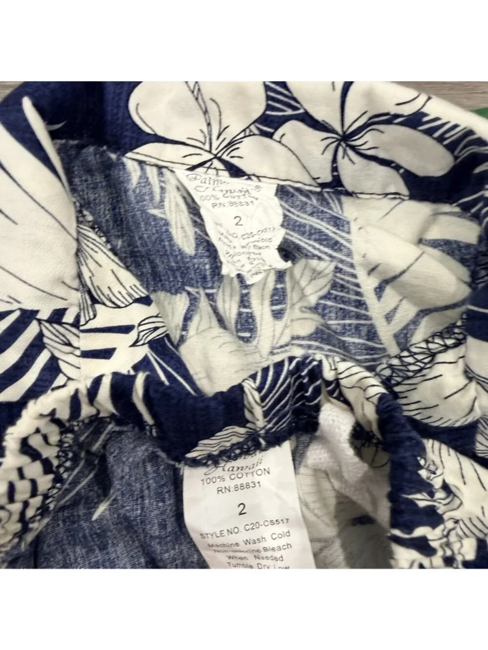 Favant Hawaii Toddler Boys 2 Blue White Hawaiian Shirt Shorts Set Aloha